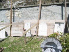 Contenimento stradale nel cimitero di Vigolone